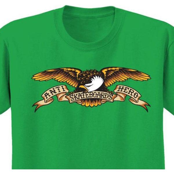 Anti Hero Eagle Tee Kelly Green-Black Sheep Skate Shop