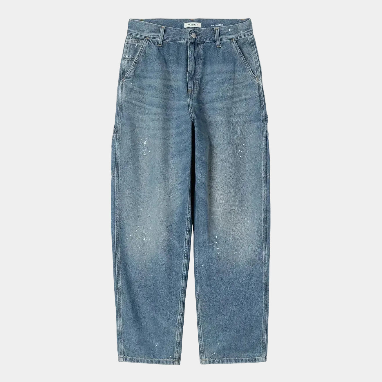 Carhartt WIP OG Single Knee Denim Pant Destroy Wash Splatter Blue