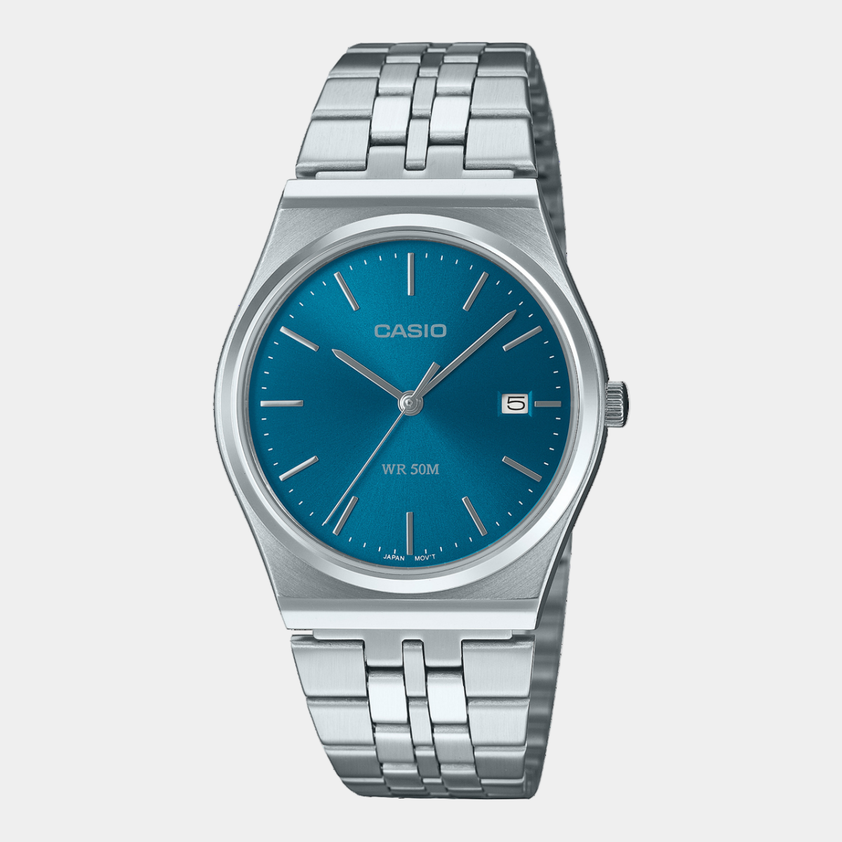 Casio Vintage Collection Analog Watch MTPB145D22VT Silver - Blue