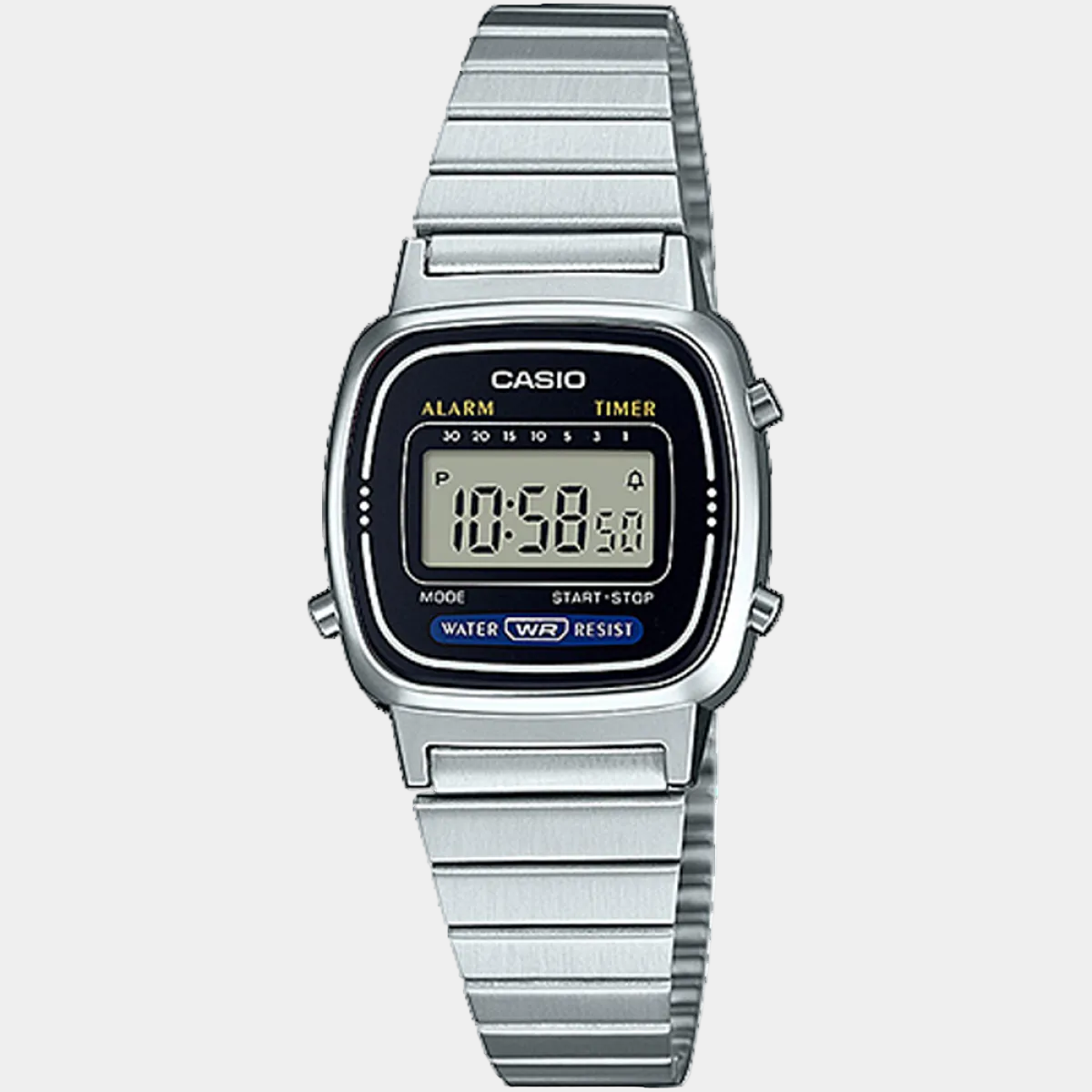 Casio Vintage Collection Digital Watch Small LA670WA-1 Silver