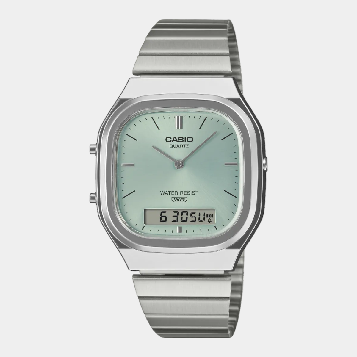 Casio Analog - Digital Vintage Watch AQ240E-2A Silver - Green