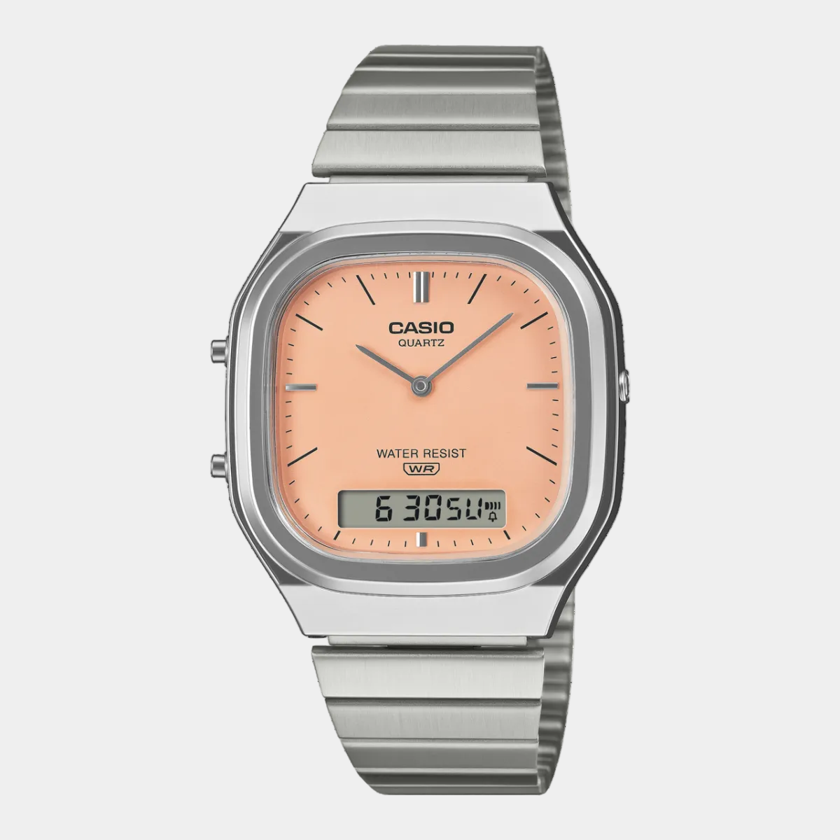 Casio Analog - Digital Vintage Watch AQ240E-4A Silver - Orange