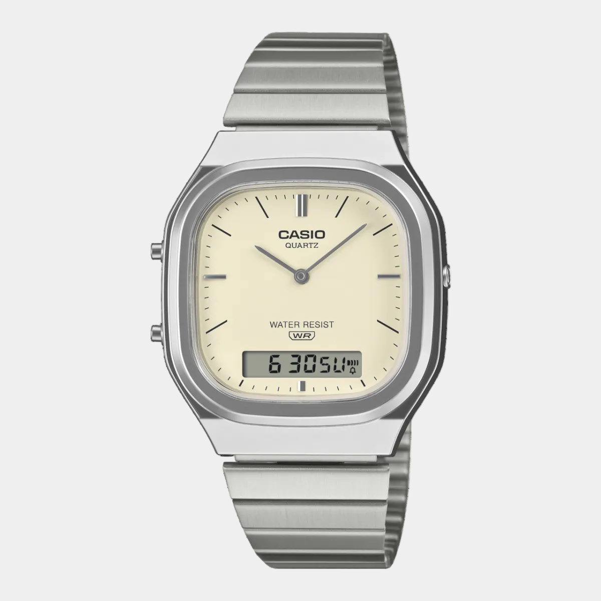 Casio Analog - Digital Vintage Watch AQ240E-7A2 Silver - Cream