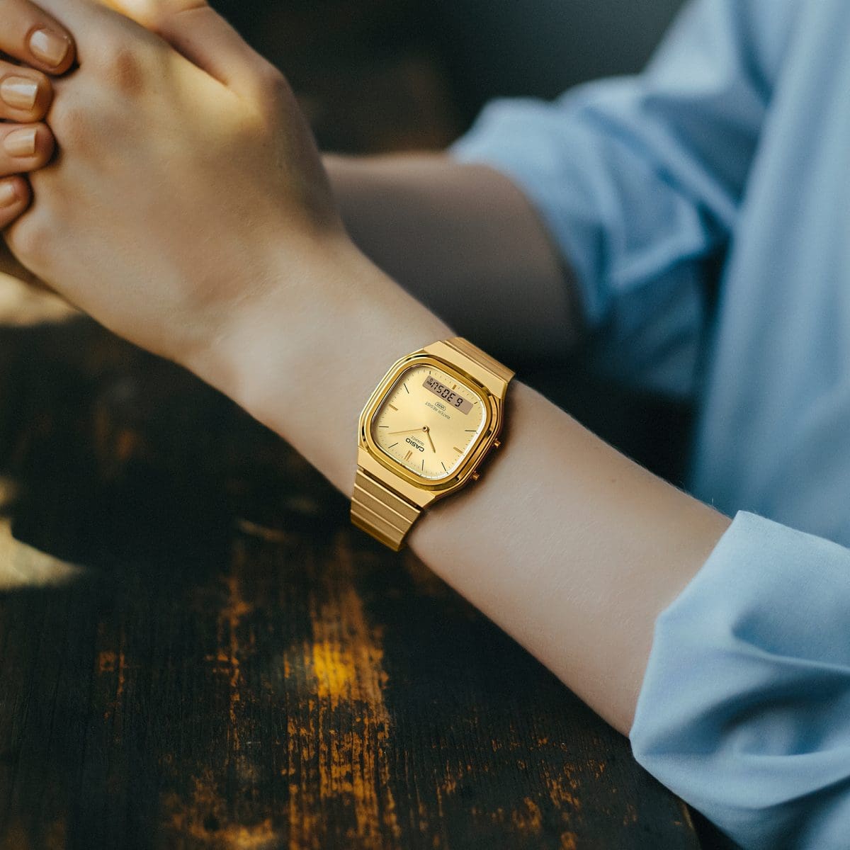 Casio Analog - Digital Vintage Watch AQ240E-9A Gold