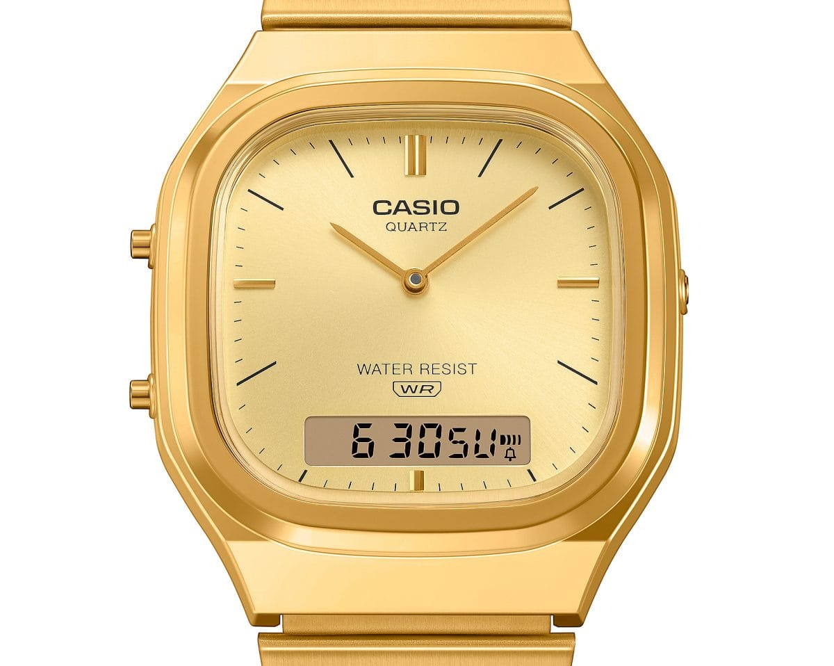 Casio Analog - Digital Vintage Watch AQ240E-9A Gold