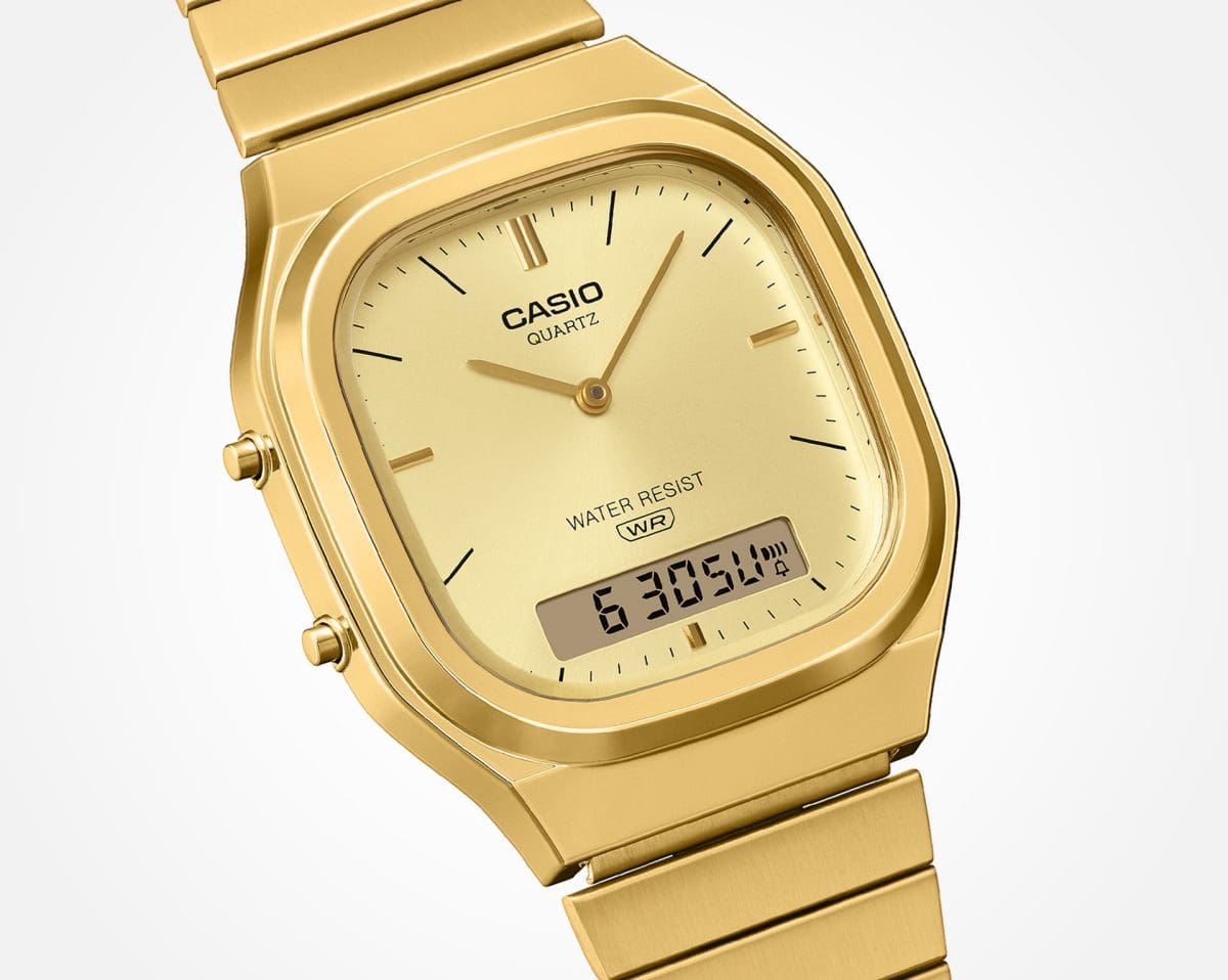 Casio Analog - Digital Vintage Watch AQ240E-9A Gold