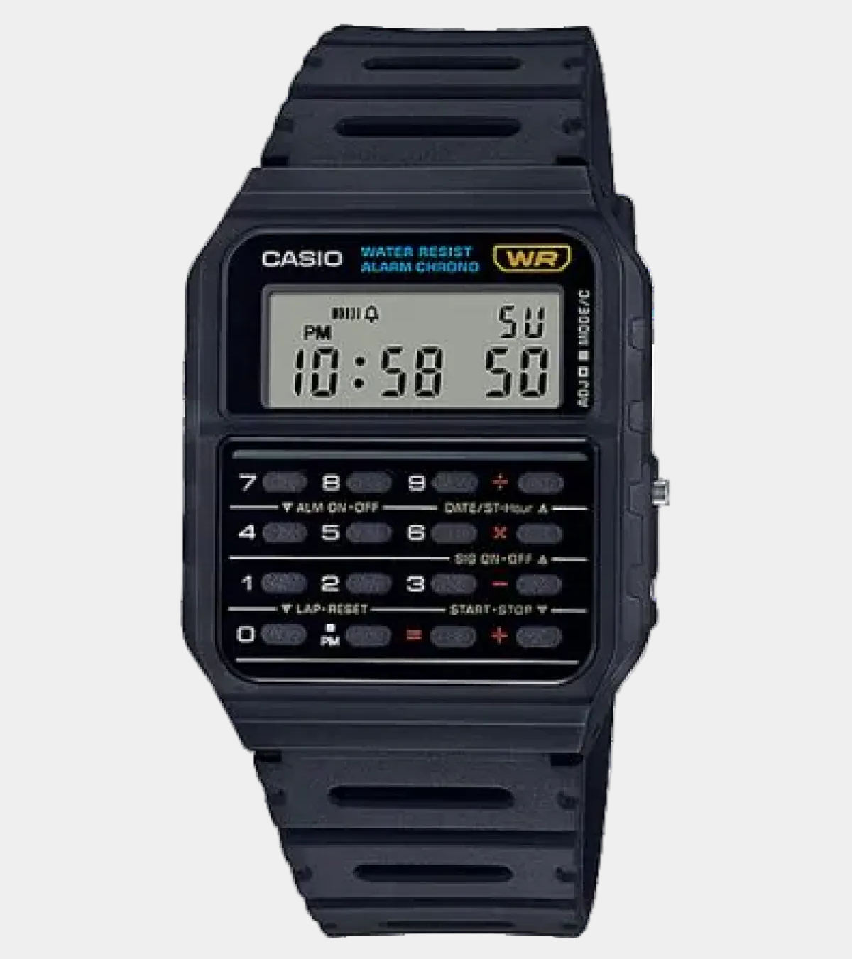 Casio Vintage Collection Digital Data Bank Watch CA53W-1 Black