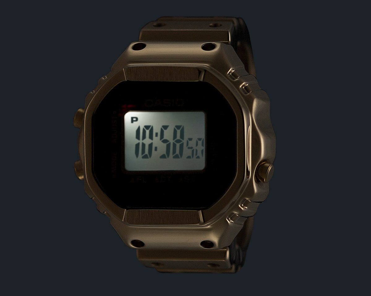 Casio Digital Ring Watch CRW001G-9 Gold