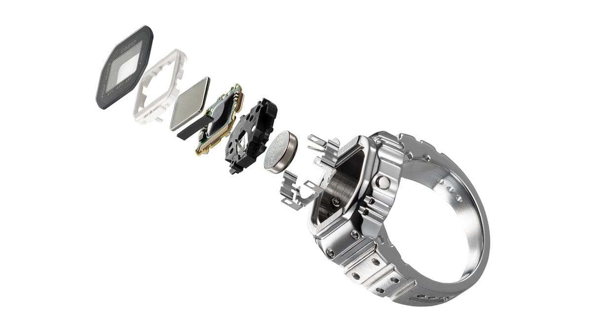 Casio Digital Ring Watch CRW001-1 Silver