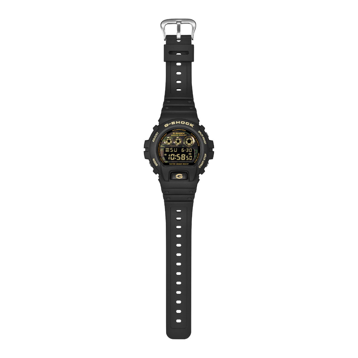 Casio G Shock Digital Watch DW6900CF-1 Black - Gold - Camo
