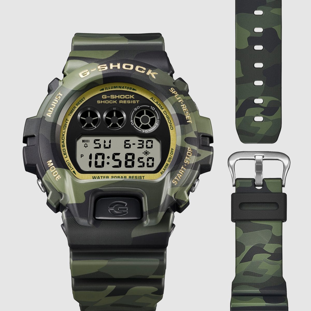 Casio G-Shock Digital Watch DW6900CMG-3 Camo