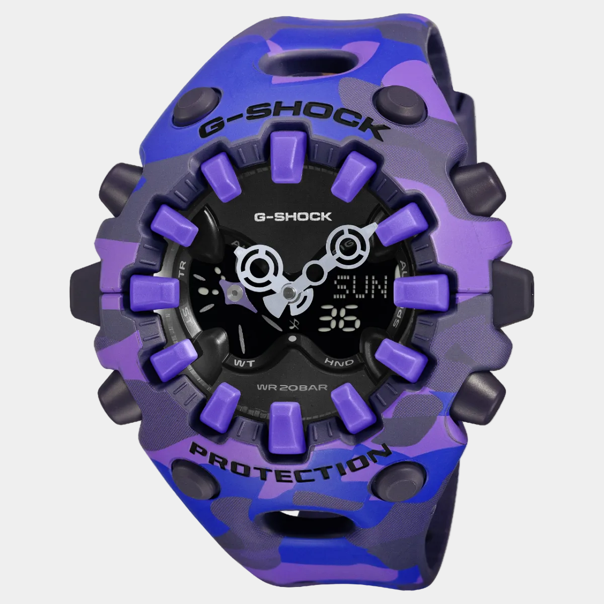 Casio G-Shock Analog-Digital Watch GAV01CMG-6A Purple Camo
