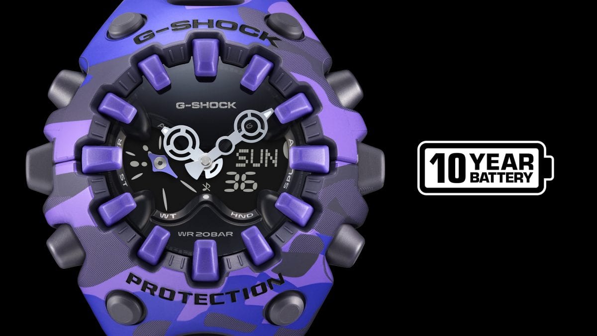 Casio G-Shock Analog-Digital Watch GAV01CMG-6A Purple Camo