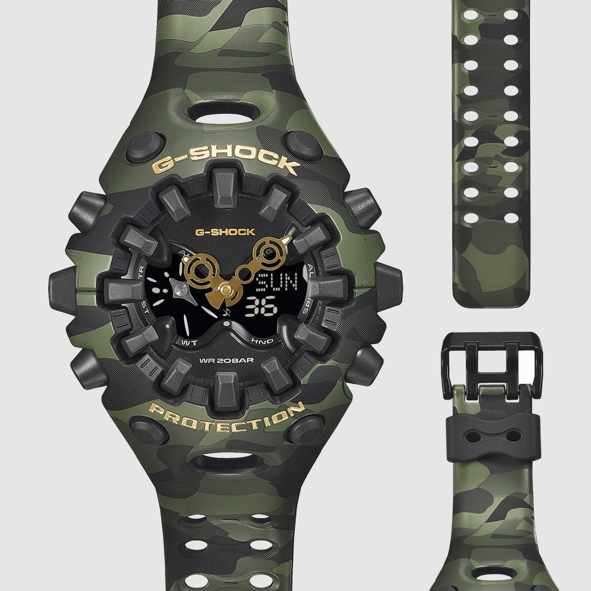Casio G-Shock Analog-Digital Watch GAV01CMG-3A Camo