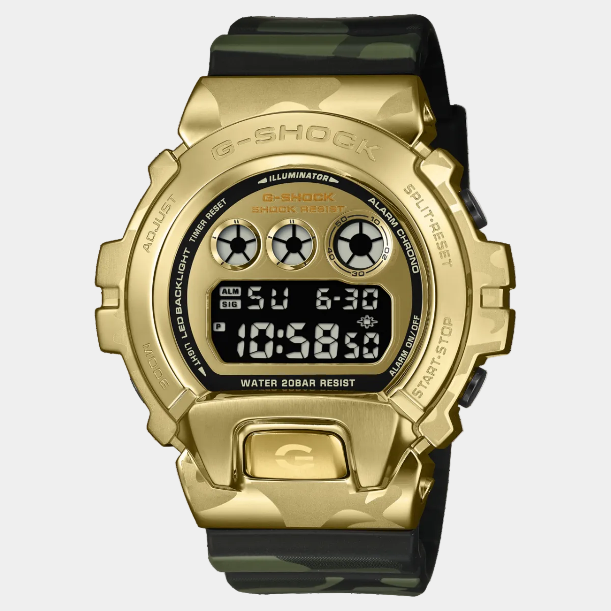 Casio G-Shock Digital Watch GM6900CMG-3 Gold - Camo
