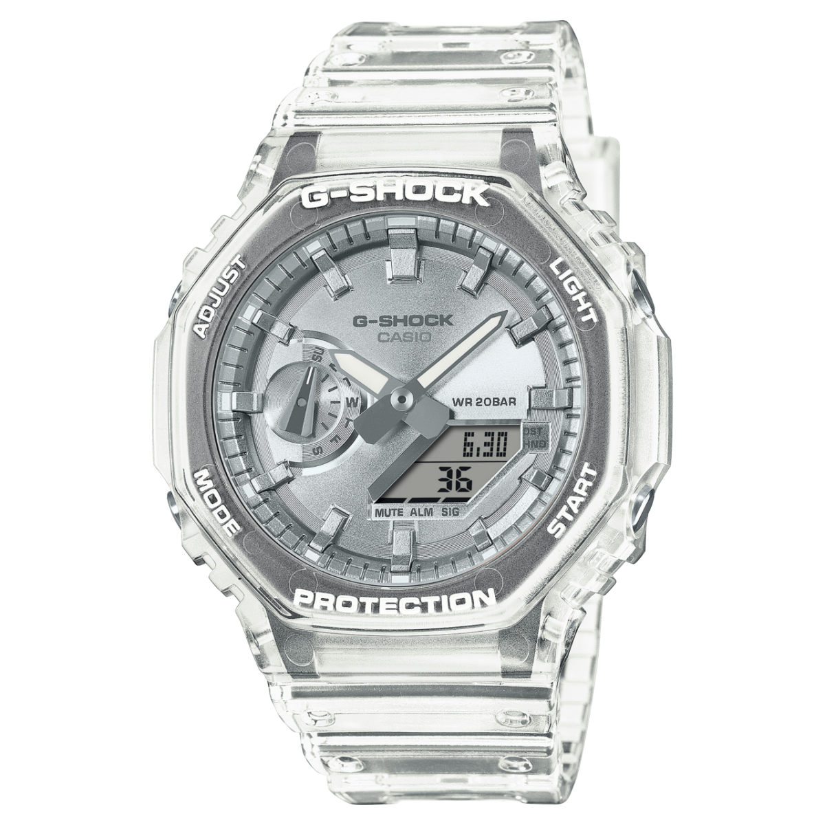 Casio G-Shock Analog-Digital Watch GA2100BM-7A8 Clear - Silver