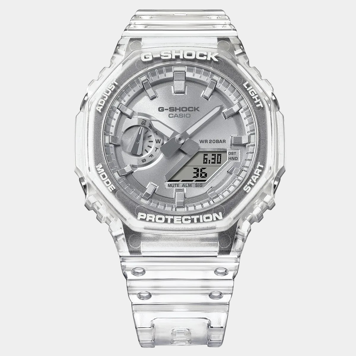 Casio G-Shock Analog-Digital Watch GA2100BM-7A8 Clear - Silver