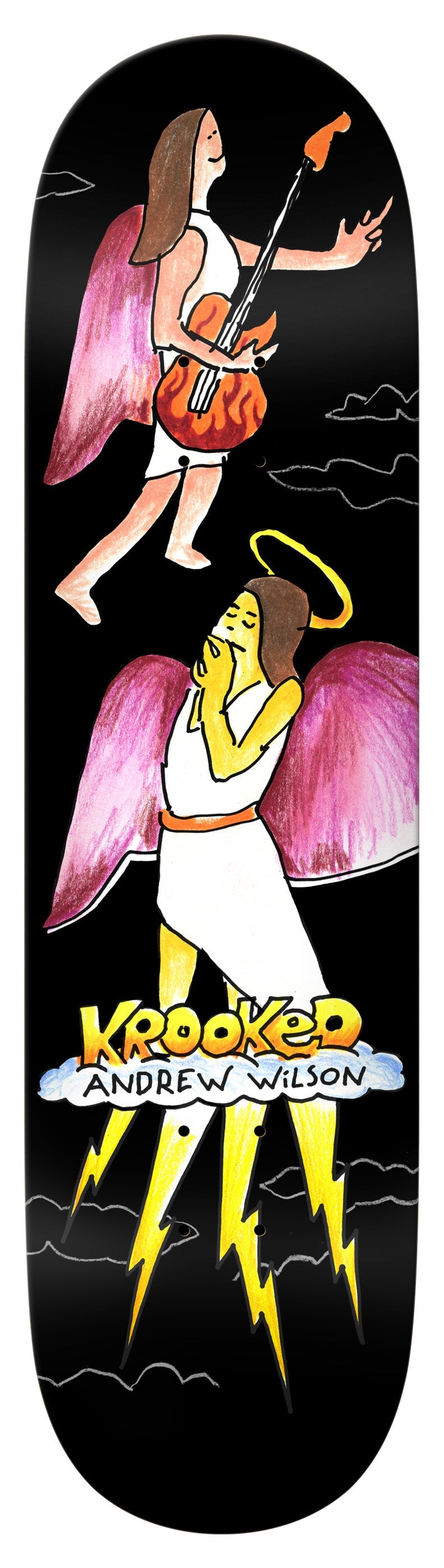 Krooked Skateboards Andrew Wilson Angel Deck 8.25" True Fit