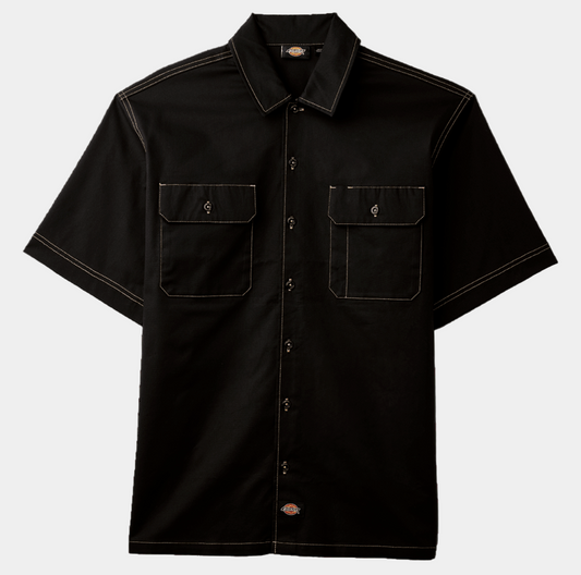 Dickies Riverbend Short Sleeve Work Shirt Black