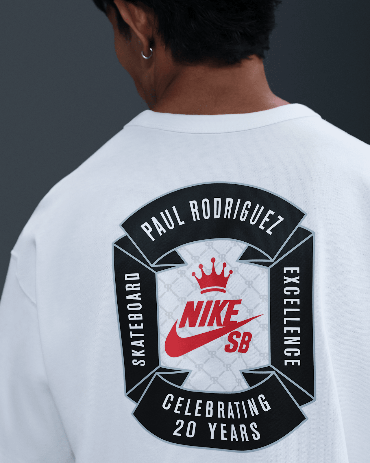 Nike SB x Paul Rodriguez Max90 Graphic Skate Tee White