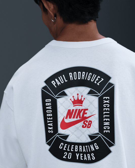 Nike SB x Paul Rodriguez Max90 Graphic Skate Tee White