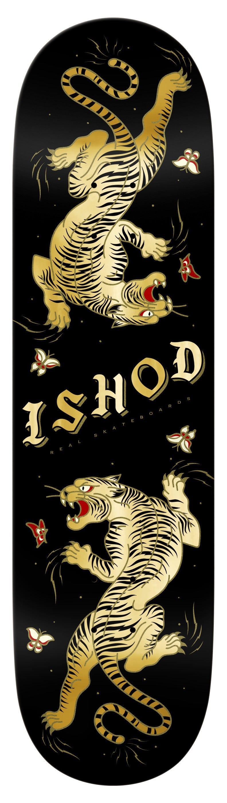 Real Skateboards Ishod Wair Cat Scratch Twin Tail DBX Basalt Deck 8.5"