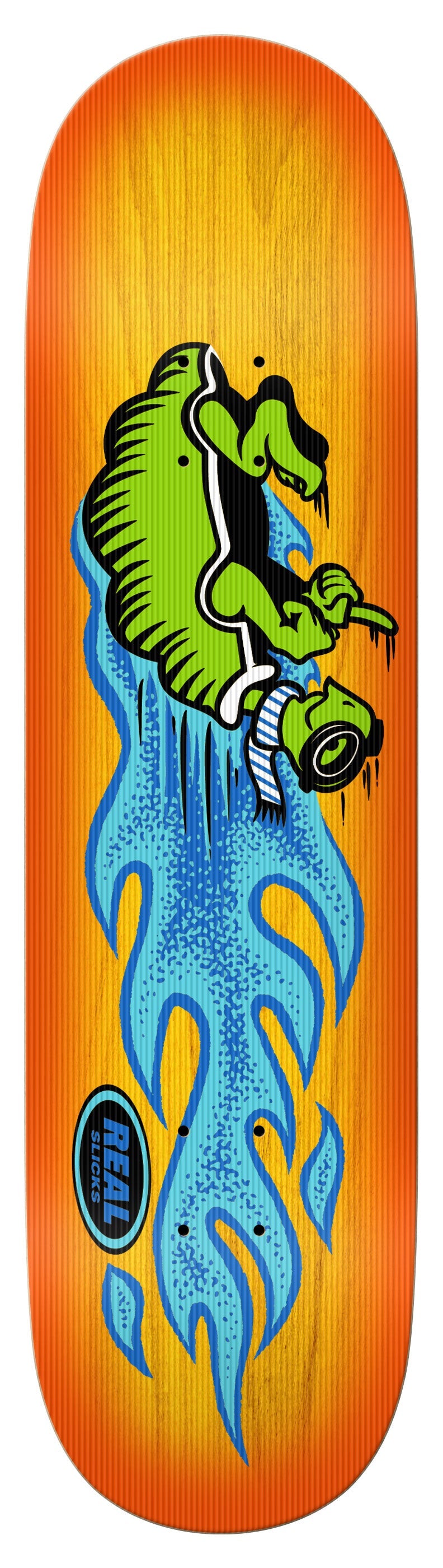 Real Skateboards Team Embossed Slick Bottom Deck 8.25"