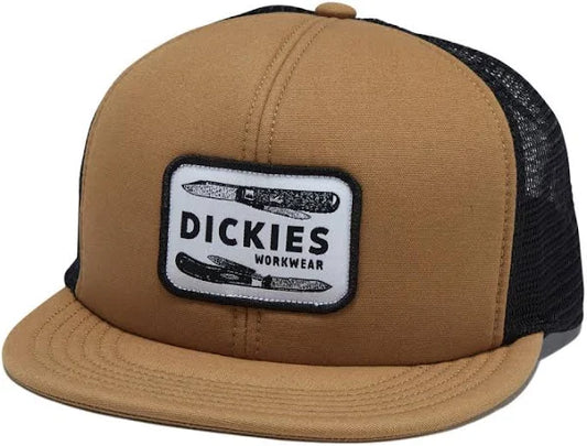Dickies Workwear Patch Trucker Hat Brown - Black