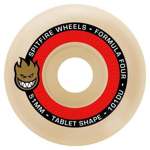 Spitfire Formula Four Tablets Wheels Natural 101du 54mm-Black Sheep Skate Shop