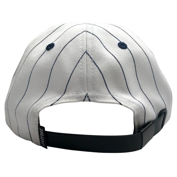 Spitfire Lil Bighead Fill Pinstripe Strapback Hat White - Navy-Black Sheep Skate Shop