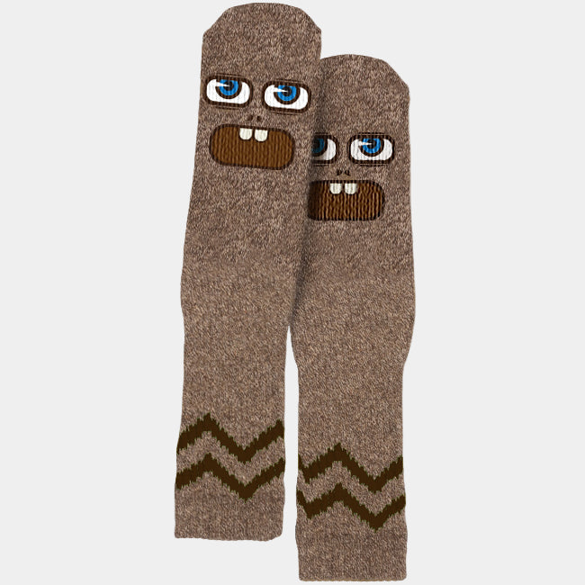 Toy Machine Skateboards Betard Crew Sock Brown Heather