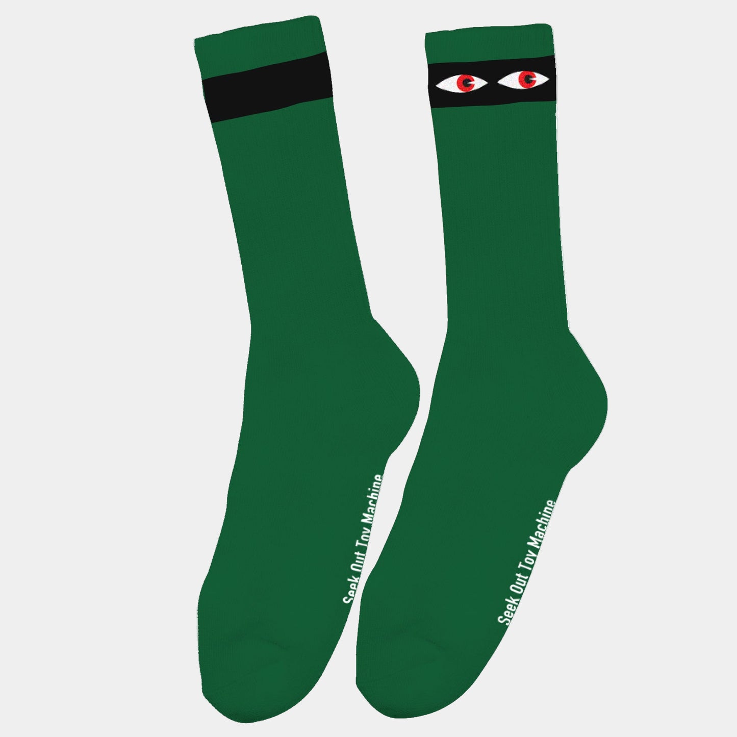 Toy Machine Skateboards Seek Crew Sock Green