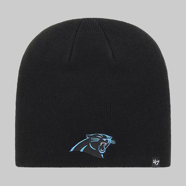 47 Brand Carolina Panthers Knit Beanie Black-Black Sheep Skate Shop
