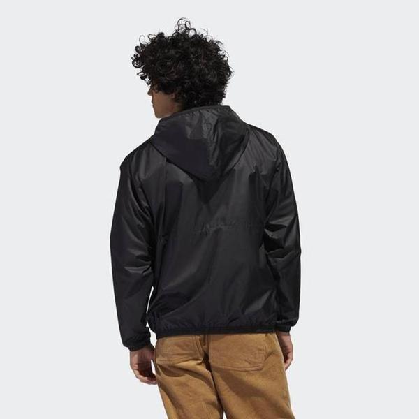 Adidas Lightweight Windbreaker Jacket Black - White-Black Sheep Skate Shop