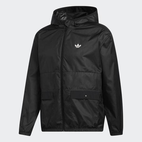 Adidas Lightweight Windbreaker Jacket Black - White-Black Sheep Skate Shop