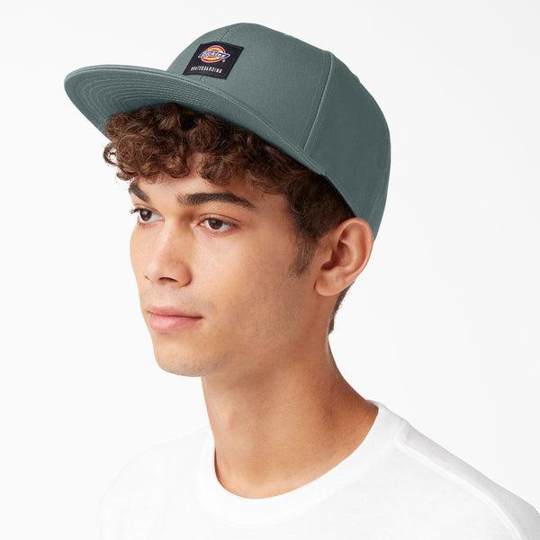 Dickies Skateboarding Flat Bill Snapback Hat Lincoln Green-Black Sheep Skate Shop