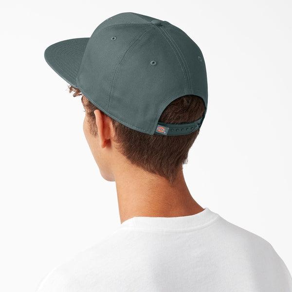 Dickies Skateboarding Flat Bill Snapback Hat Lincoln Green-Black Sheep Skate Shop