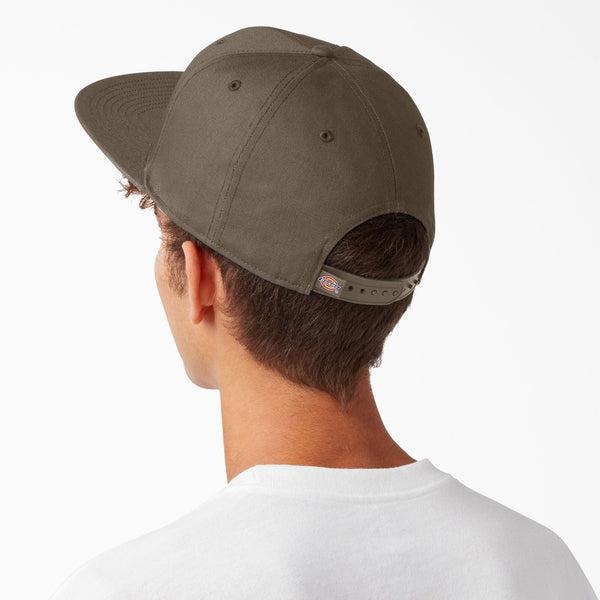 Dickies Skateboarding Flat Bill Snapback Hat Mushroom Brown-Black Sheep Skate Shop