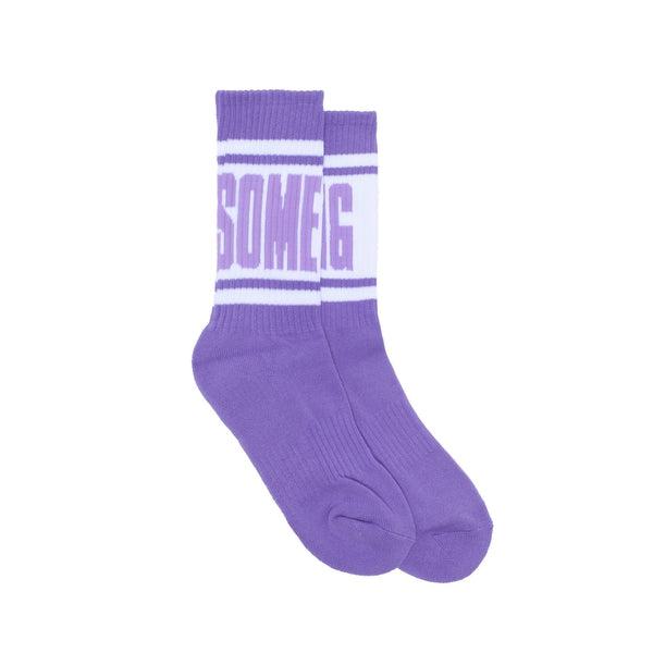 Fucking Awesome Big Stripe Sock Violet - White-Black Sheep Skate Shop