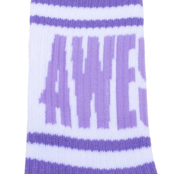 Fucking Awesome Big Stripe Sock Violet - White-Black Sheep Skate Shop