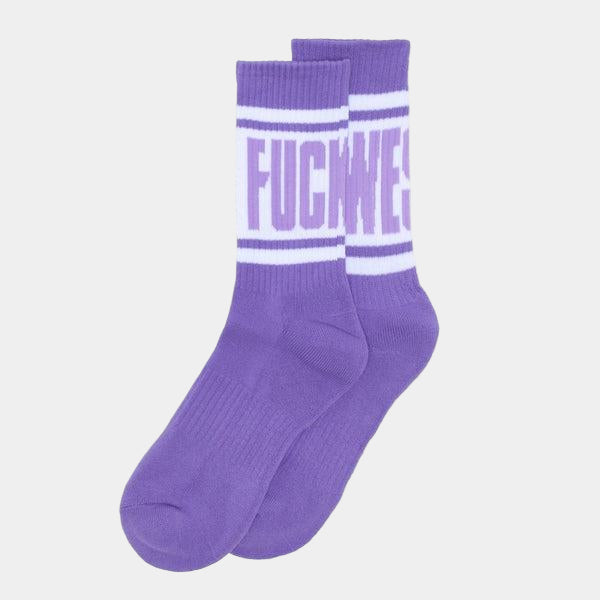 Fucking Awesome Big Stripe Sock Violet - White-Black Sheep Skate Shop