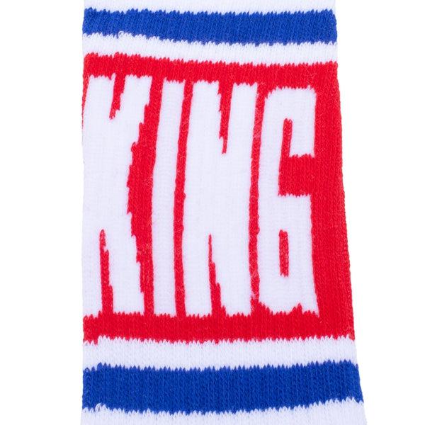 Fucking Awesome Big Stripe Sock White - Red-Black Sheep Skate Shop