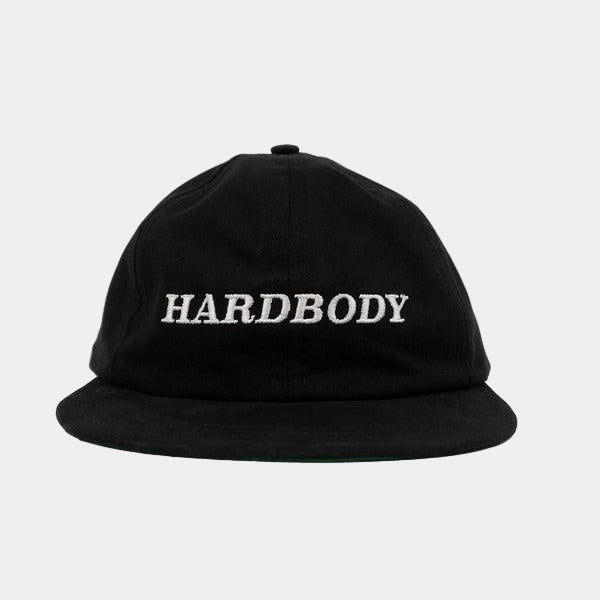 Hardbody Skateboards Classic Logo 6 Panel Hat Black-Black Sheep Skate Shop