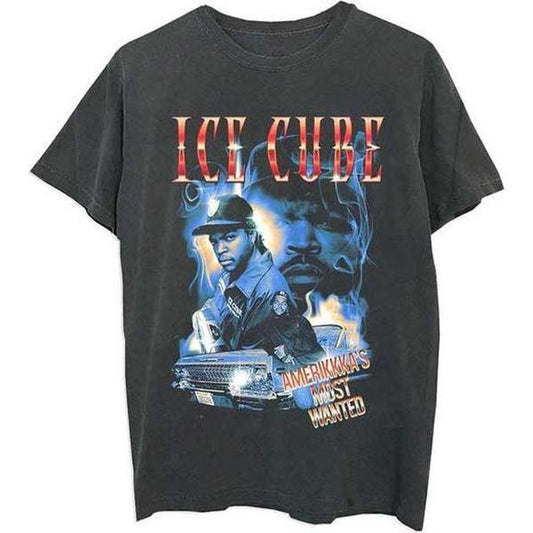 Ice Cube Amerikkka's Most Wanted Collage Tee Black-Black Sheep Skate Shop