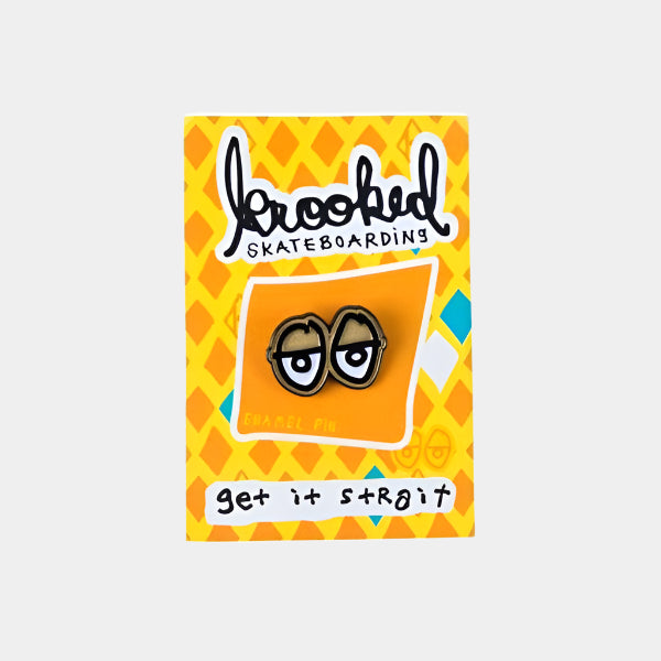 Krooked Skateboards Eyes Lapel Pin-Black Sheep Skate Shop