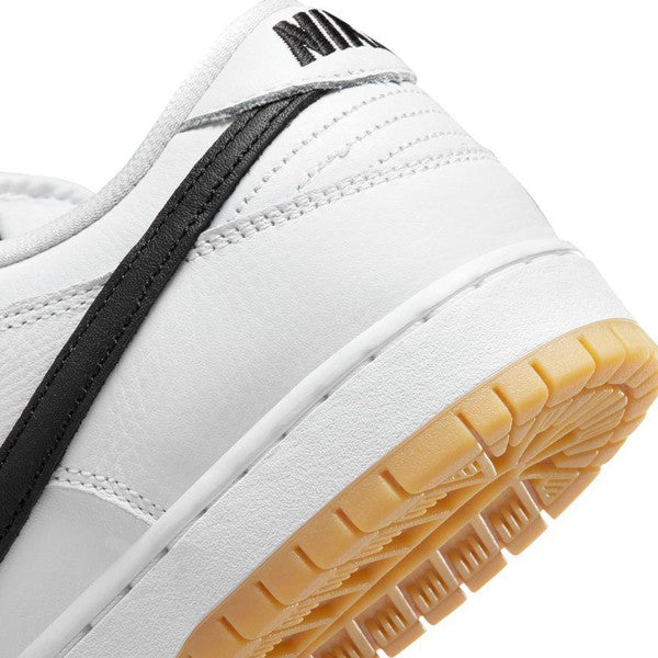 Nike SB Dunk Low Pro ISO White - Black - Gum Light Brown-Black Sheep Skate Shop