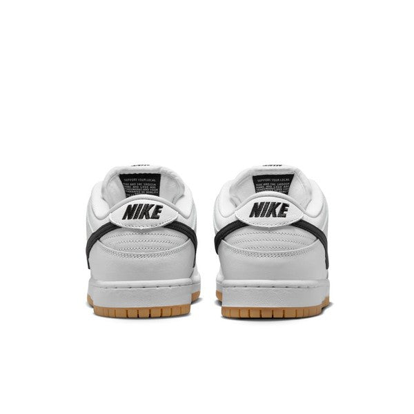 Nike SB Dunk Low Pro ISO White - Black - Gum Light Brown – Black Sheep  Skate Shop