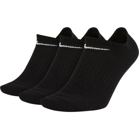 Nike SB Everyday Lightweight No-Show Socks 3-Pack Black-Black Sheep Skate Shop