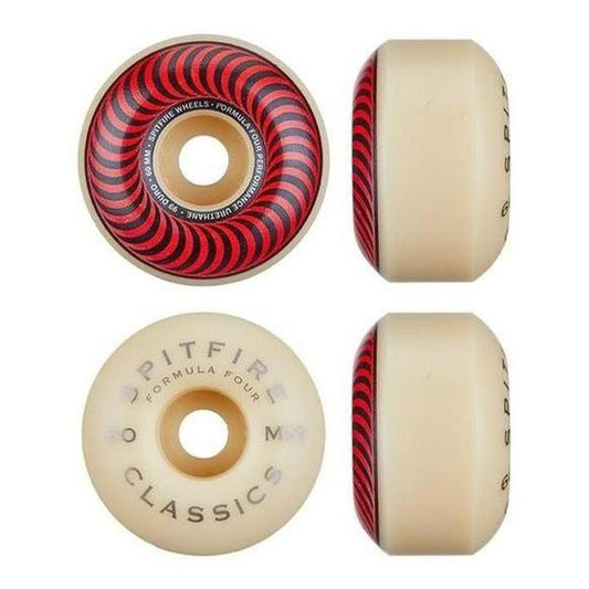 Spitfire Formula Four Red Classics Wheels 99du 60mm-Black Sheep Skate Shop