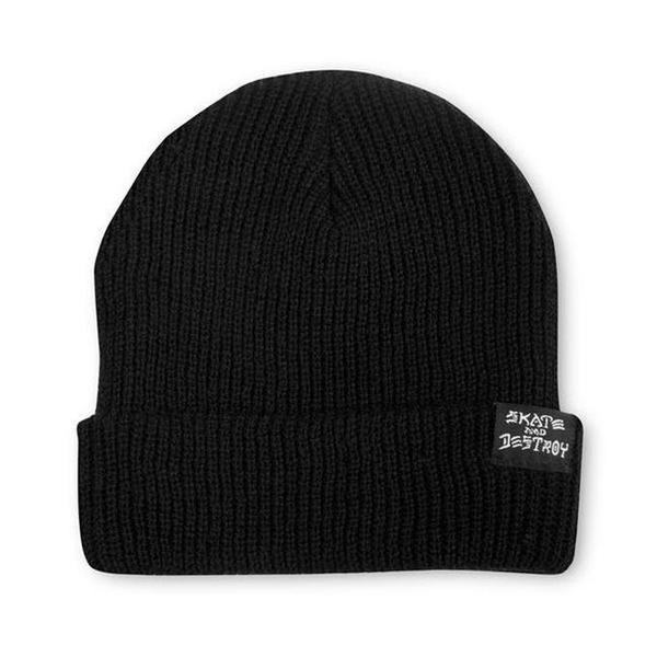 Thrasher Skategoat / Skate and Destroy Beanie Black-Black Sheep Skate Shop